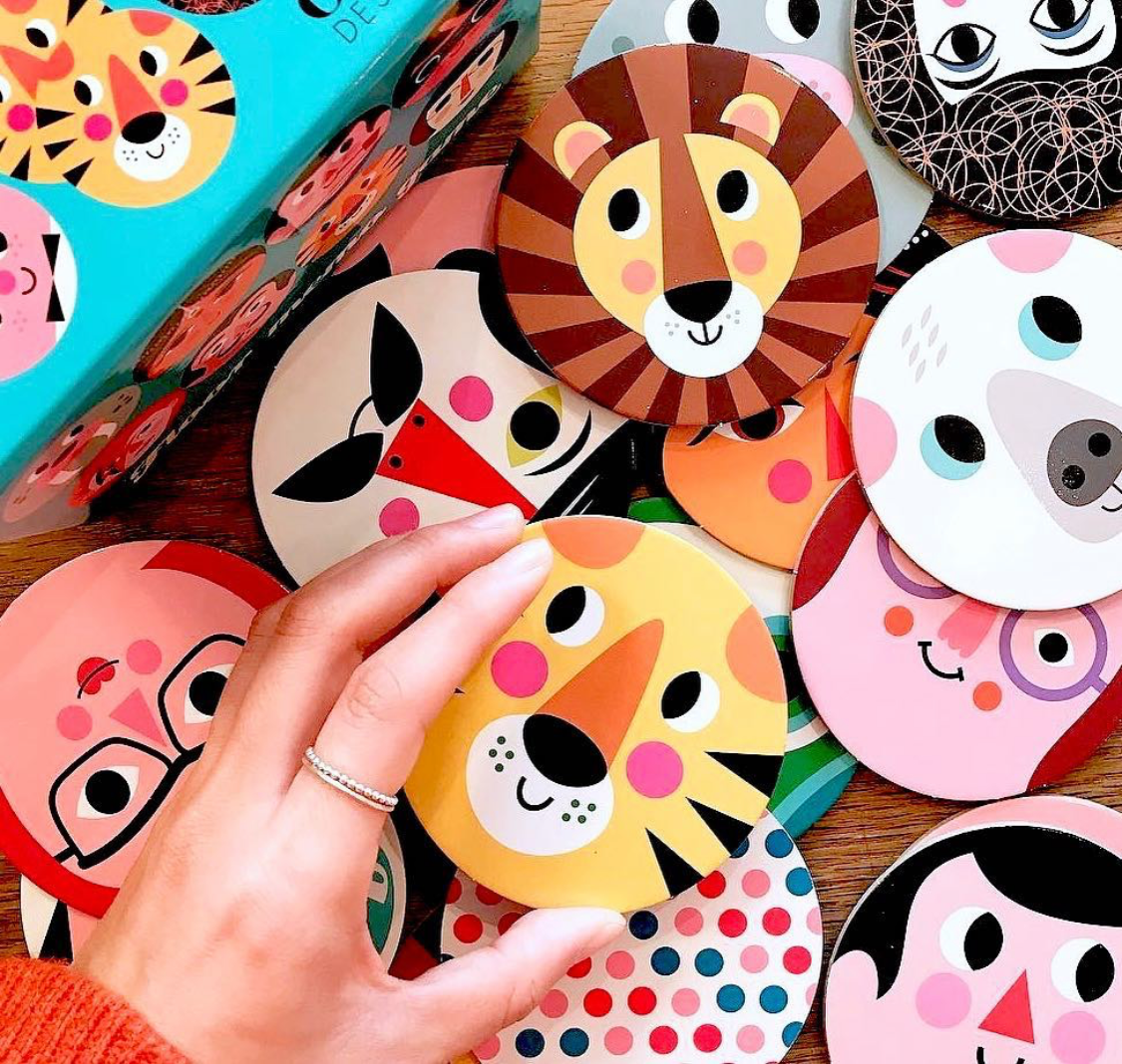 Flor memo round faces fra Omm design