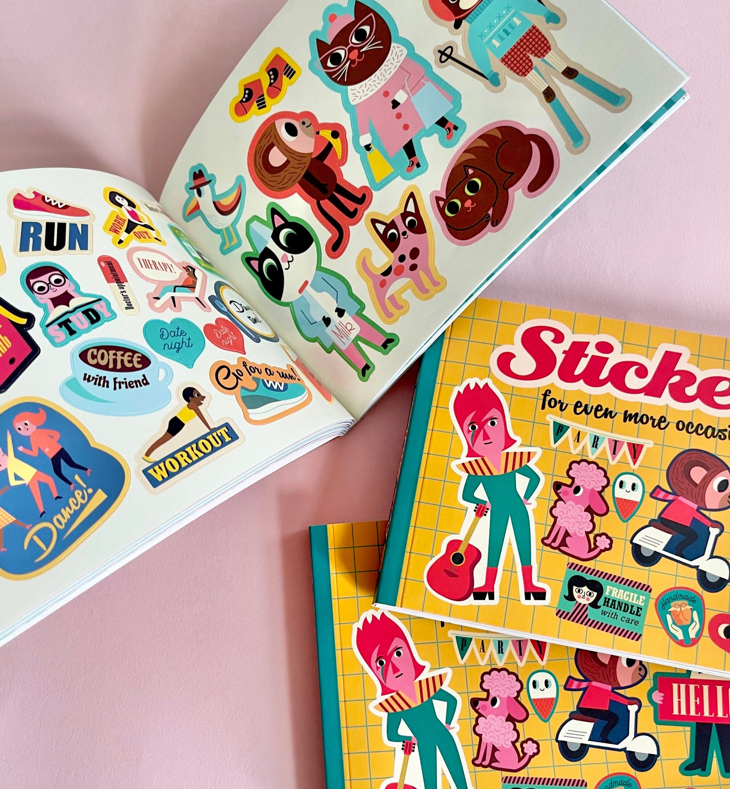 Sticker book fra Omm design - Gul
