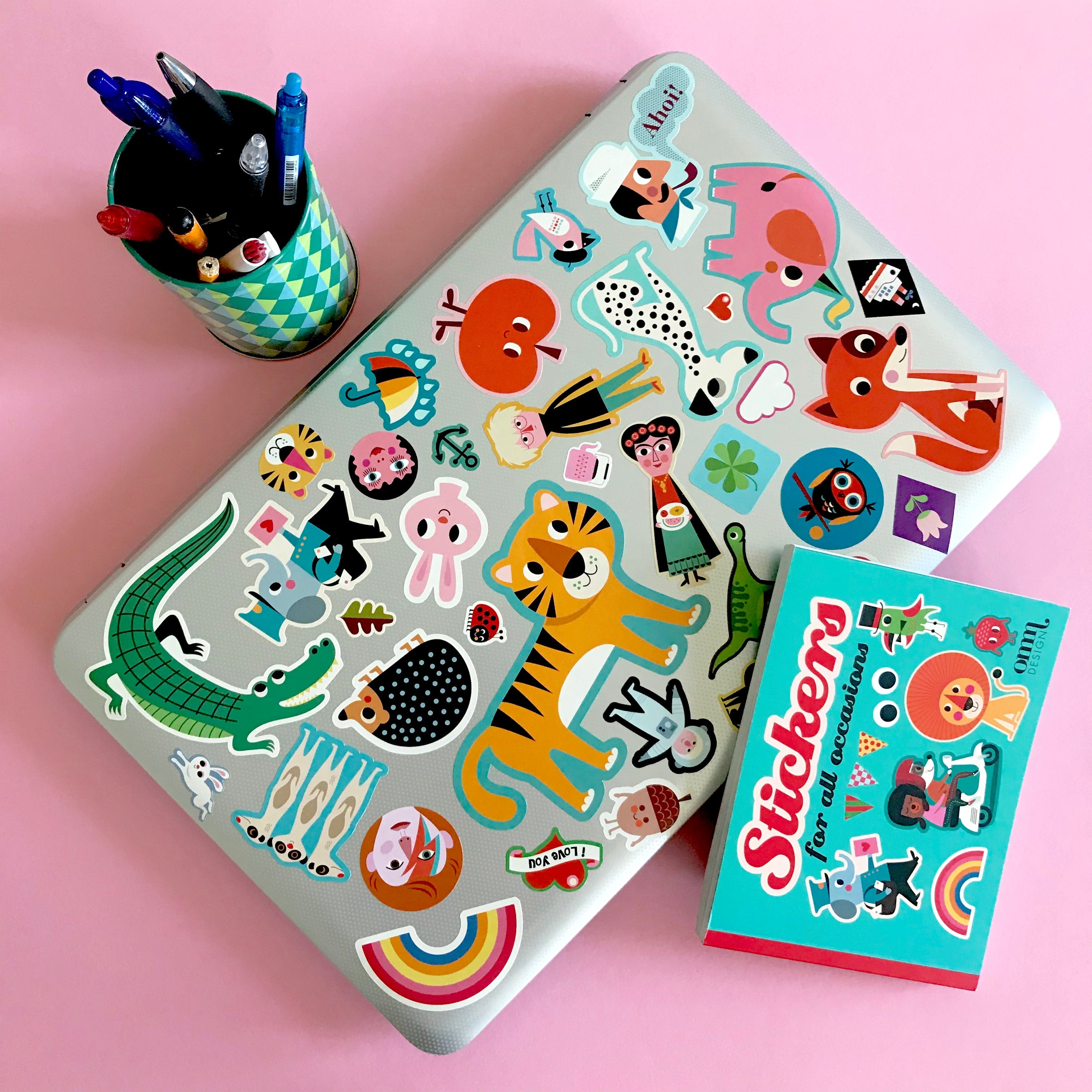 Sticker book fra Omm design - Blå