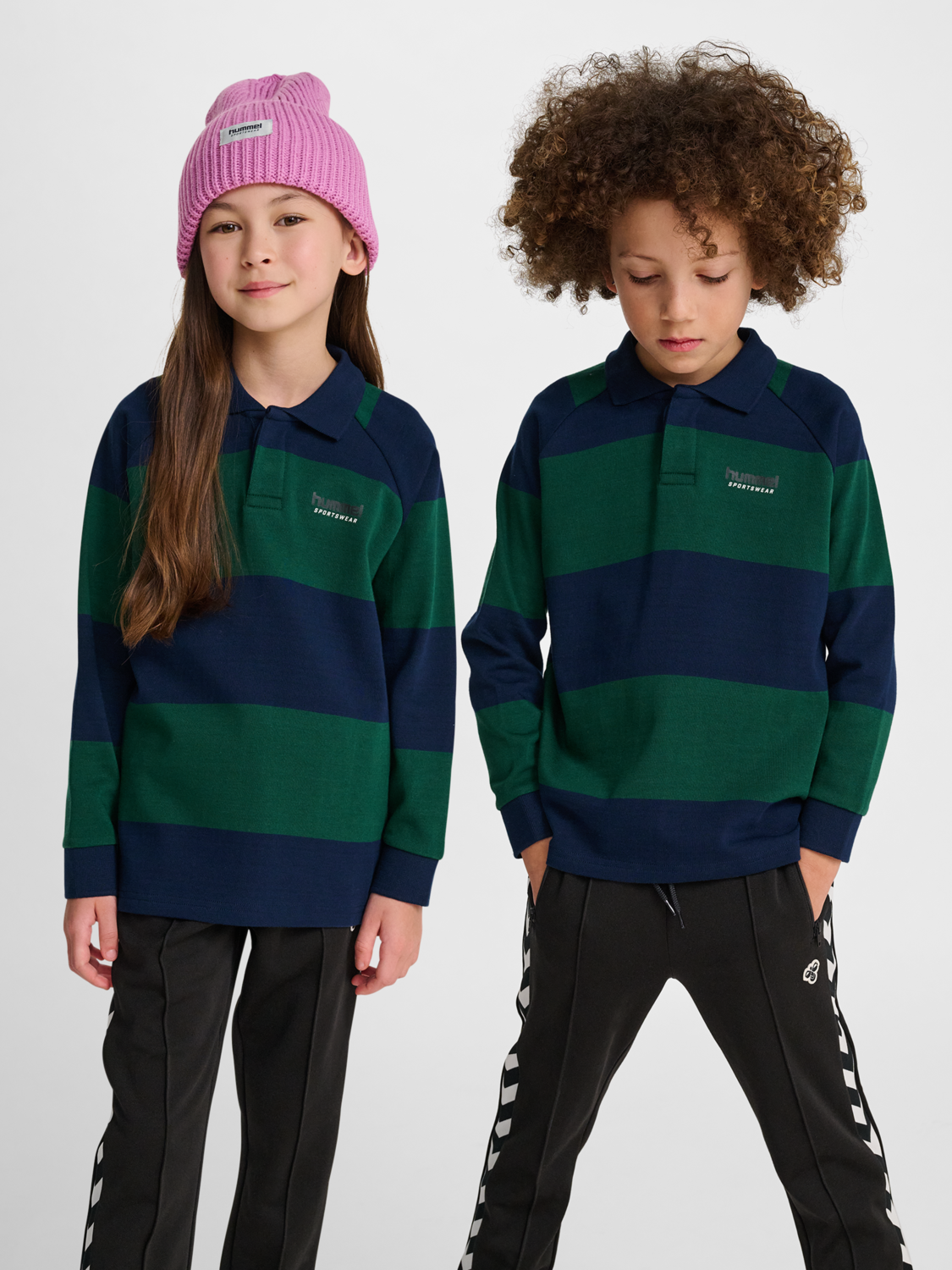 LOOSE STRIPED POLO - HUMMEL