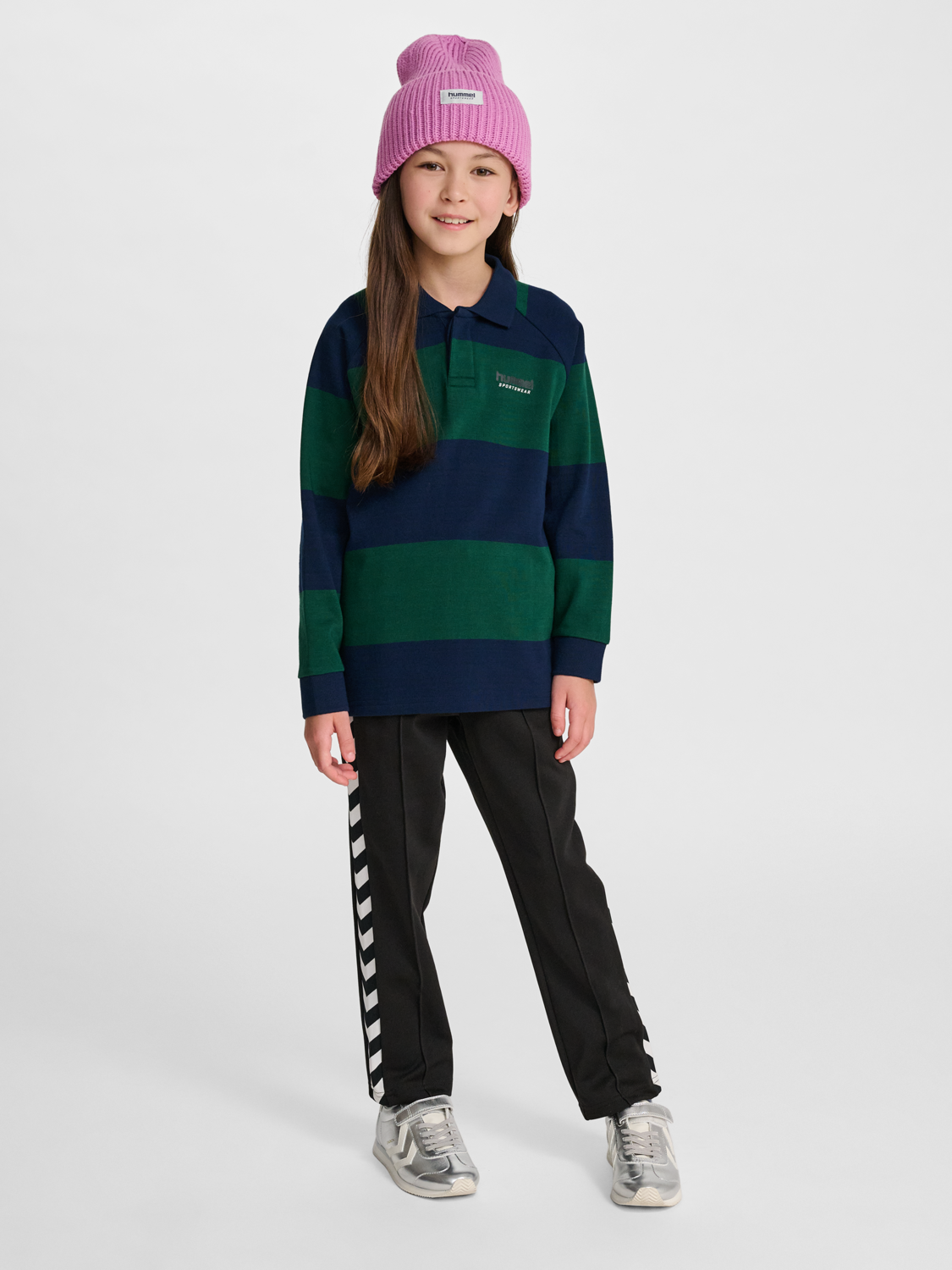 LOOSE STRIPED POLO - HUMMEL