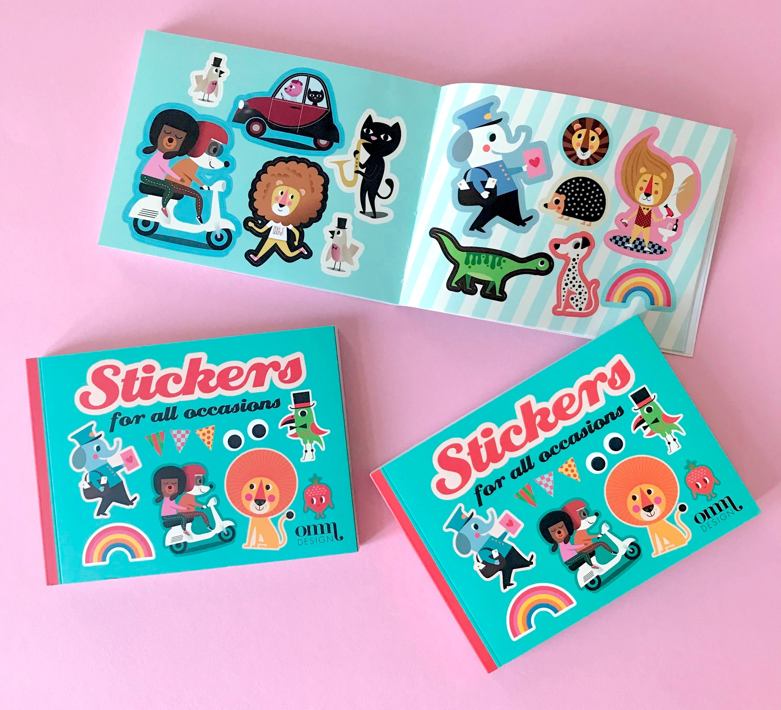Sticker book fra Omm design - Blå