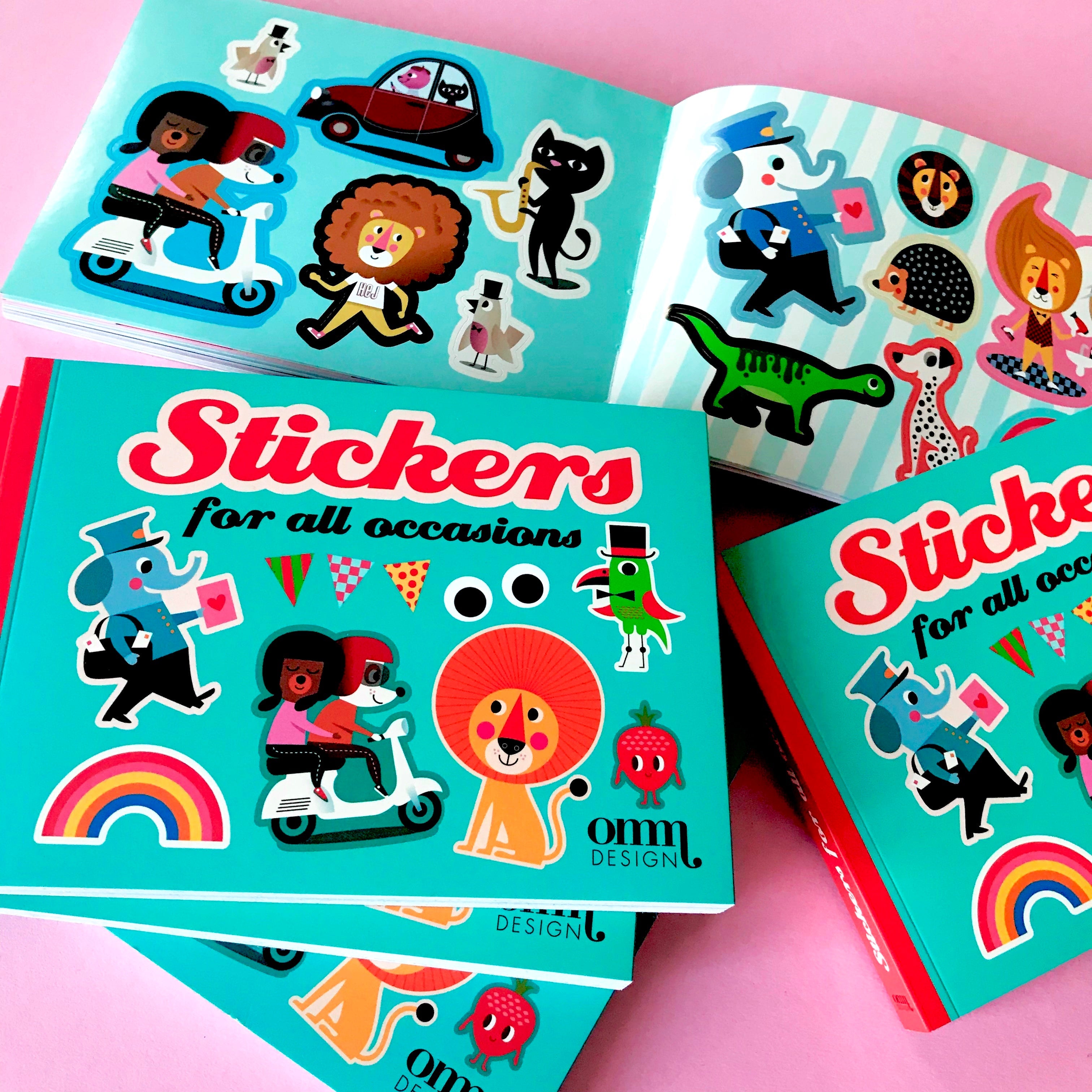 Sticker book fra Omm design - Blå