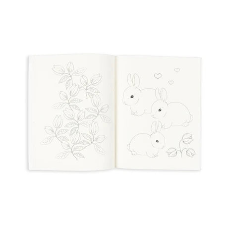COLORING BOOK AND CRAYONS